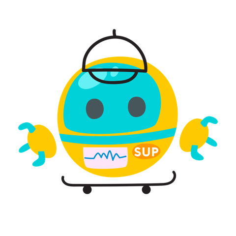 SUP mascot 1